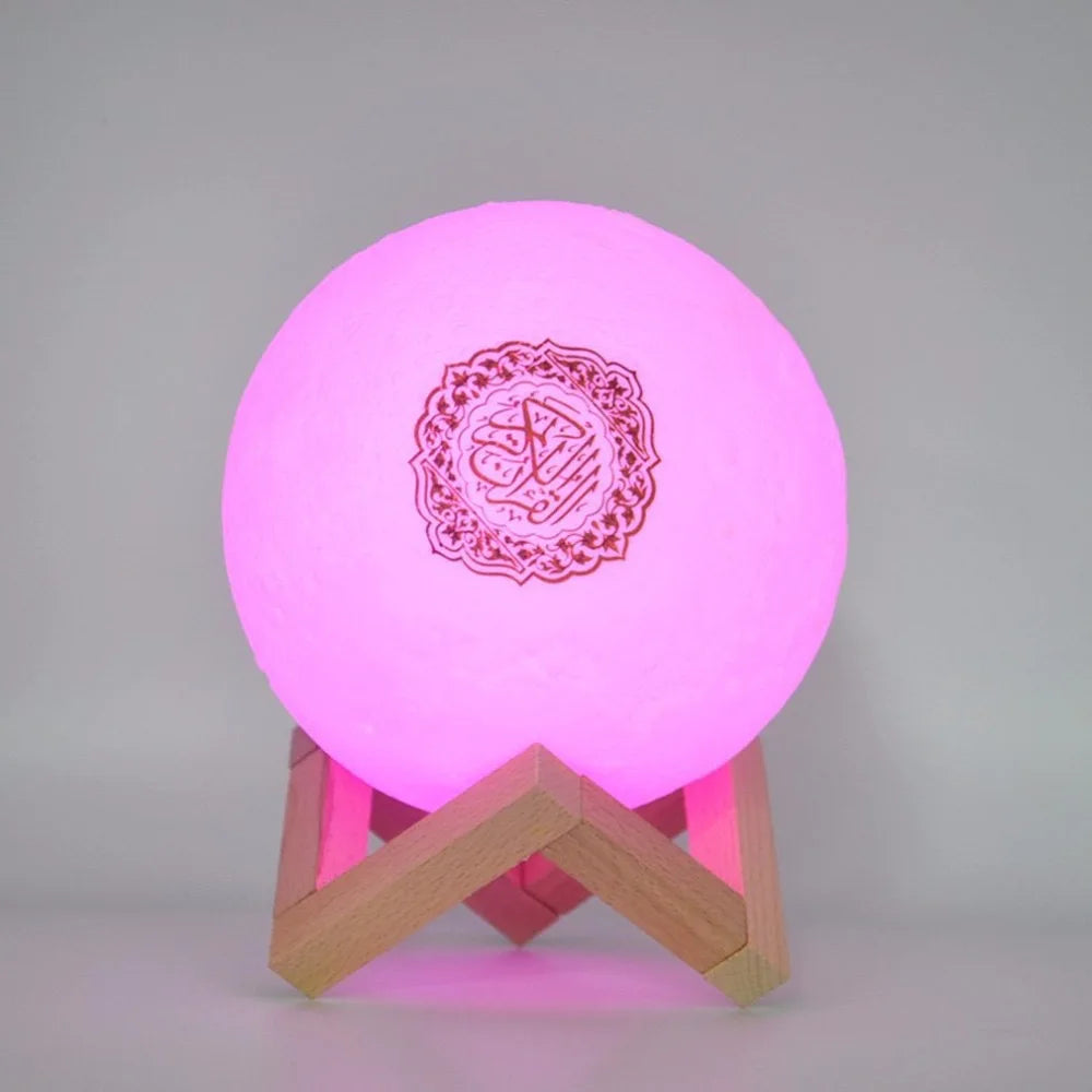 Azan Islamic Quran Speaker Night Light MP3 App Control Lamp