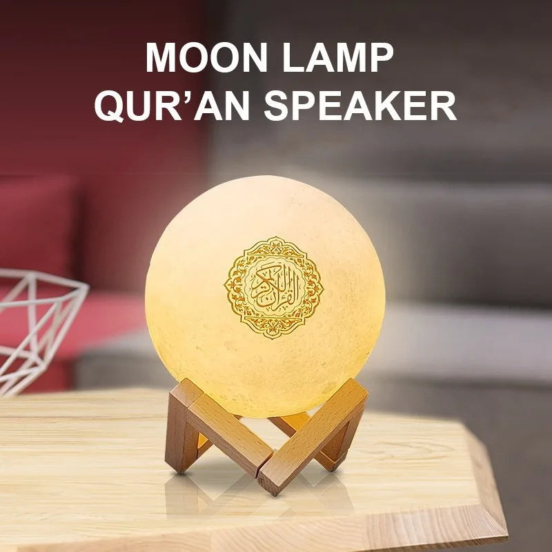 Azan Islamic Quran Speaker Night Light MP3 App Control Lamp