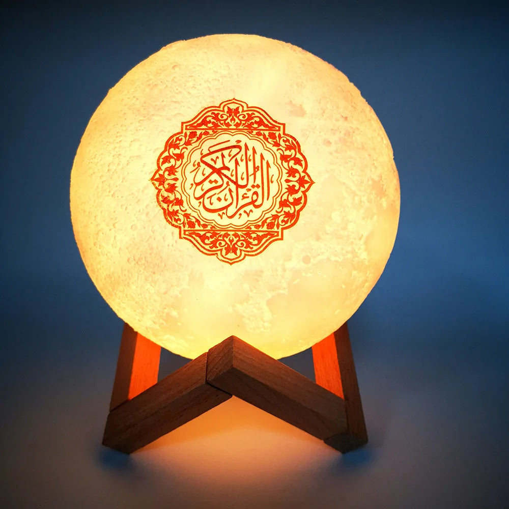 Azan Islamic Quran Speaker Night Light MP3 App Control Lamp